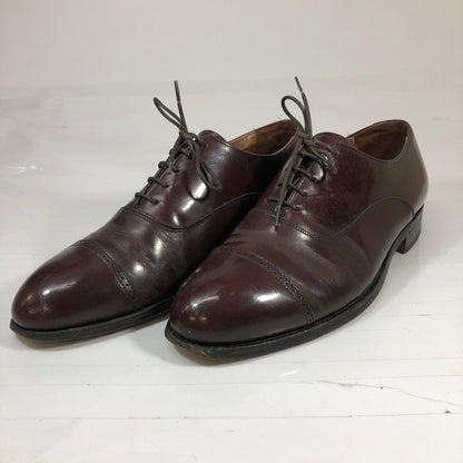 ボストニアン レザーシューズ ストレートチップ パンチドキャップトゥ メンズ サイズ9.5 Bostonian 約27.5cm【AFC7】