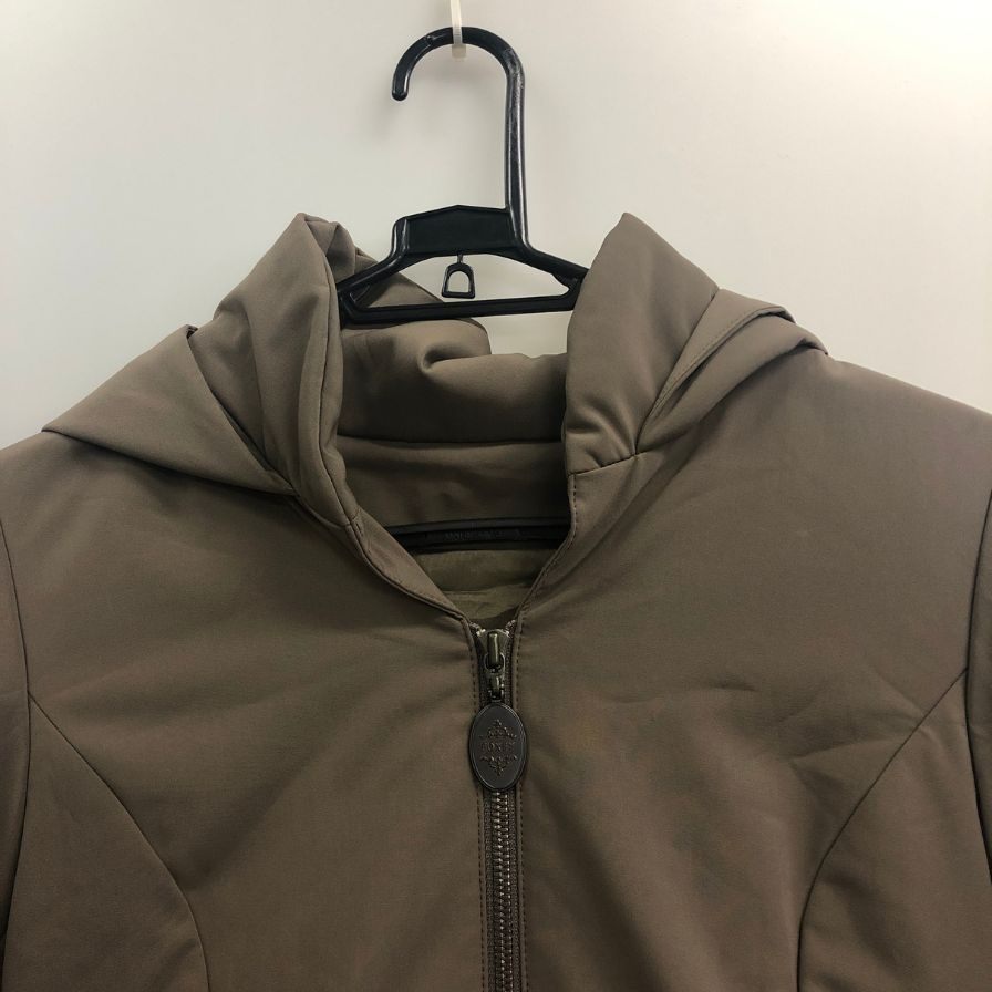 美品◆フォクシーニューヨーク ブリリアントコート チャコールグレー サイズ38 レディース 日本製 FOXEY NEW YORK 【AFA14】