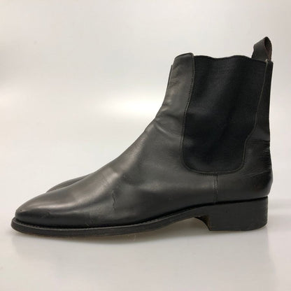 サントーニ サイドゴアブーツ レザー ブラック メンズ サイズ7.5 Santoni 約26.0cm【AFC4】