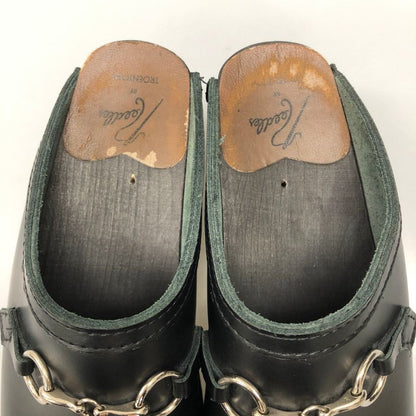 ニードルス トロエントープ ビット レザー サボサンダル サイズ40 メンズ ブラック Needles 約25.0cm【AFC44】