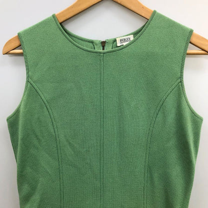 中古◆フォクシー ストレッチ ワンピース オリーブ 20387 SNMAG50 サイズ42 FOXEY 【AFB42】