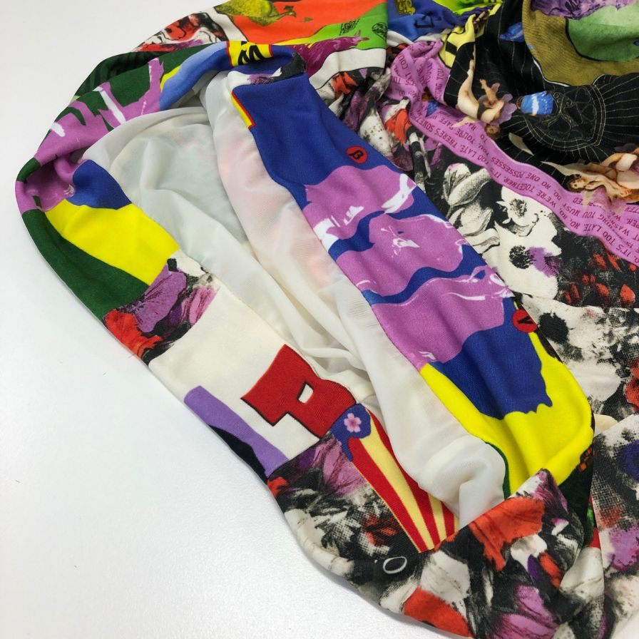 美品◆ピンコ ワンピース ドレスワンピース 総柄 レディース サイズS PINKO 【AFB37】
