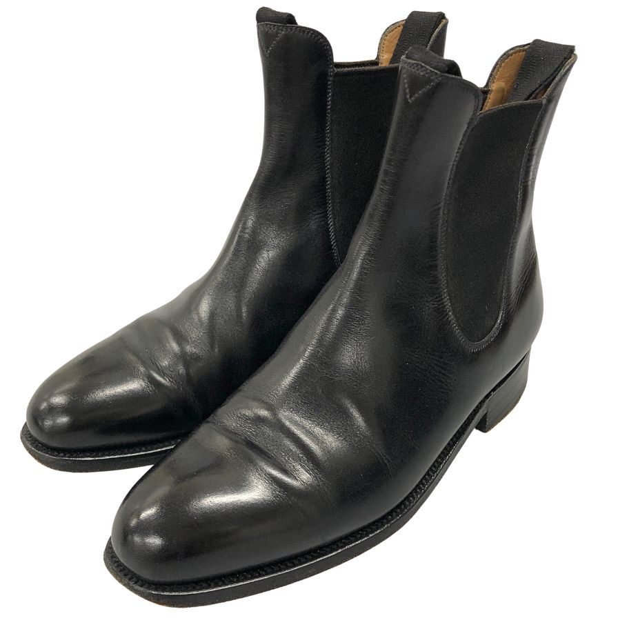 JMウエストン チェルシー ブーツ サイドゴア 705 ボックスカーフ レザー ブラック メンズ サイズ5D J.M.WESTON ブーツ 約25.0cm【LA】【中古】