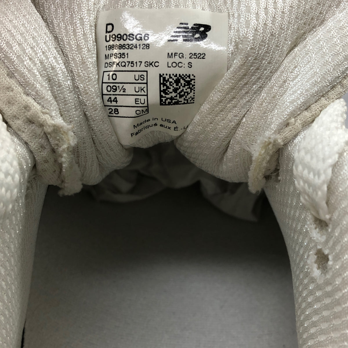 ニューバランス 990V6 USA製 ブラウン系 メンズ サイズ28㎝ New Balance 約28.0cm【AFD14】