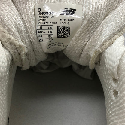ニューバランス 990V6 USA製 ブラウン系 メンズ サイズ28㎝ New Balance 約28.0cm【AFD14】