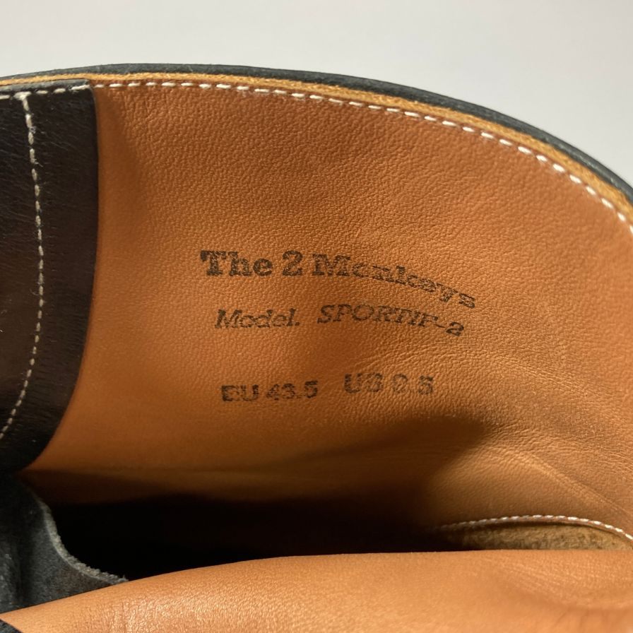 ザ ツー モンキーズ スエードコンビブーツ モカシン ブラック メンズ サイズ US9.5  The 2 Monkeys 約27.5cm【AFC35】