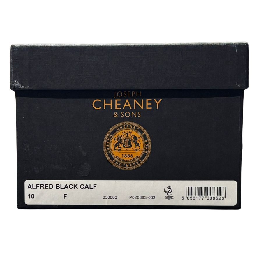 ジョセフチーニー レザーシューズ ストレートチップ アルフレッド ブラック メンズ サイズUK10F JOSEPH CHEANEY ALFRED ビジネスシューズ 約28.0cm【LA】【中古】
