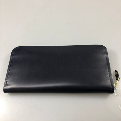 グレンロイヤル 長財布 ラウンドジップ ブライドルレザー ネイビー ゴールド金具 GLENROYAL【AFI1】