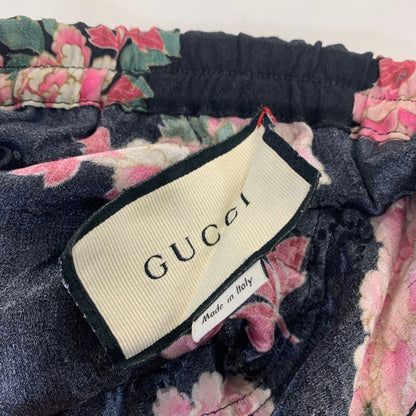 グッチ 624399 ショートパンツ シルク 花柄 メンズ サイズ46 GUCCI 【AFB27】