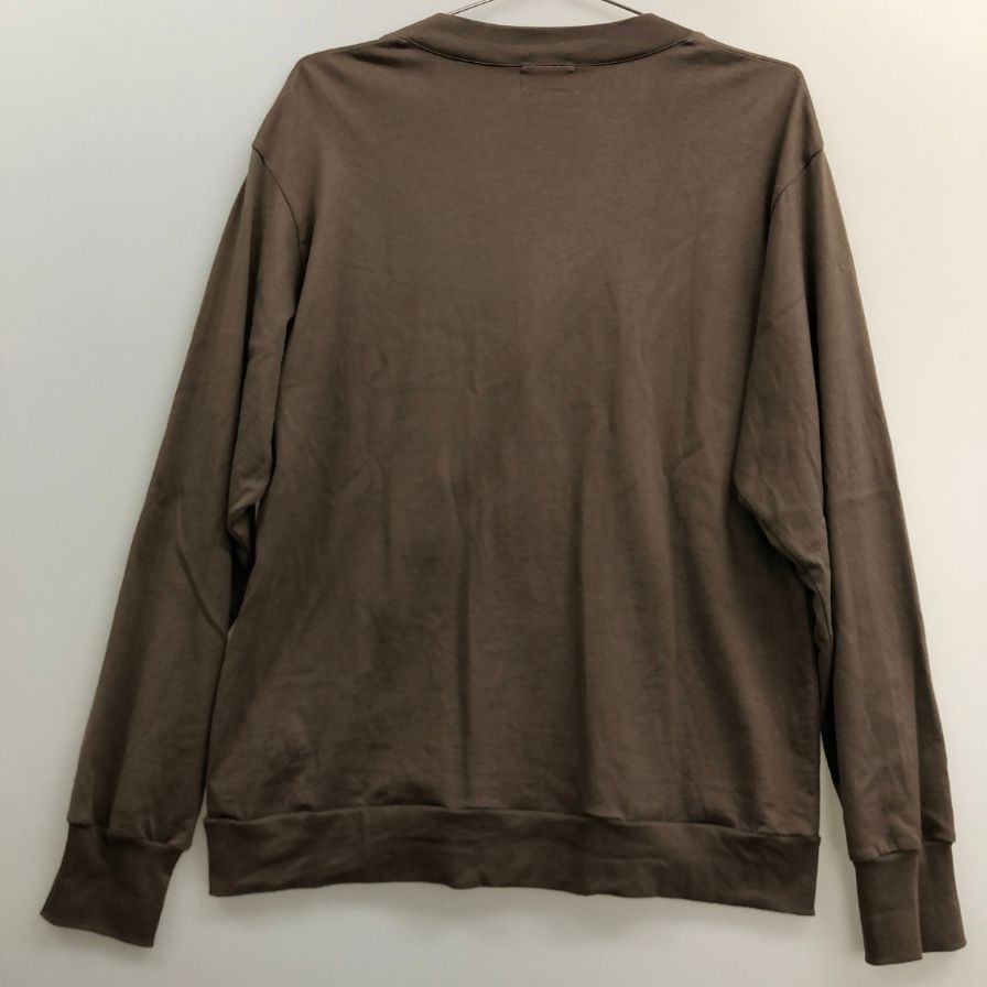 美品◆リフィル カーディガン COTTONY BASIC CARDIGAN Vネック ブラウン サイズ02 メンズ LIFiLL 【AFB38】