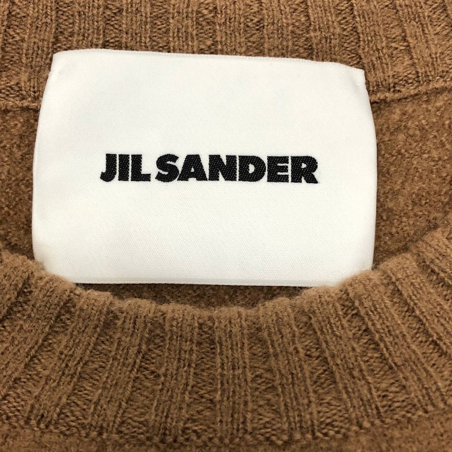中古◆ジルサンダー クルーネックニット ブラウン メンズ サイズ 54 185/100A JIL SANDER 【AFB35】