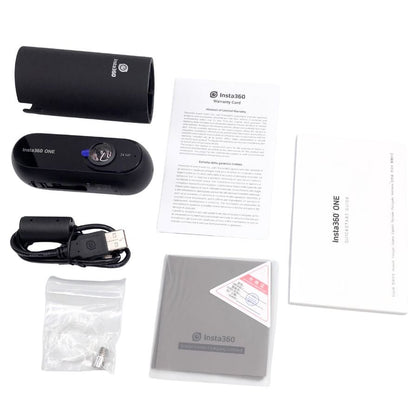 インスタ360 ウェアラブルカメラ 360度 全天球 VR アクションカメラ 2018年製 ブラック ユニセックス INSTA360 ONE【AFI21】【中古】