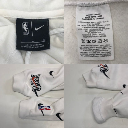 美品◆フーディ キス ナイキ フォー ニューヨーク ニックス ホワイト Lサイズ CZ1749 100 KITH Nike for New York Knicks AOP Hoodie White 【AFB34】