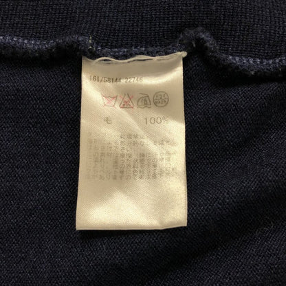 美品◆グランサッソ ヴィンテージ ベスト メンズ ネイビー サイズ48 Gran Sasso vintage 【AFB14】