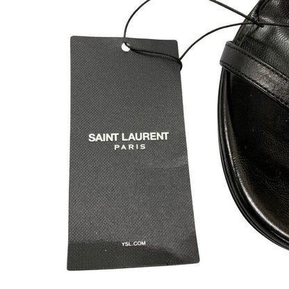 サンローランパリ ストラップサンダル ハイヒール チェーン ブラック レディース サイズ35 SAINT LAURENT PARIS 約21.5cm【AFC43】