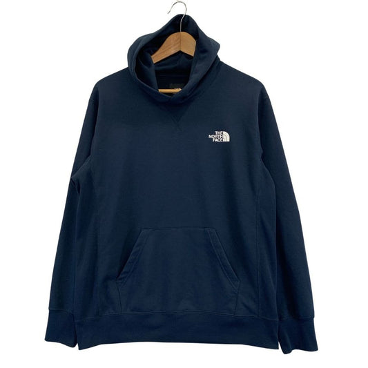 中古◆ザ ノースフェイス パーカー バック スクエア ロゴ フーディー NT12034 裏パイル ネイビー メンズ サイズL THE NORTH FACE 【AFB15】