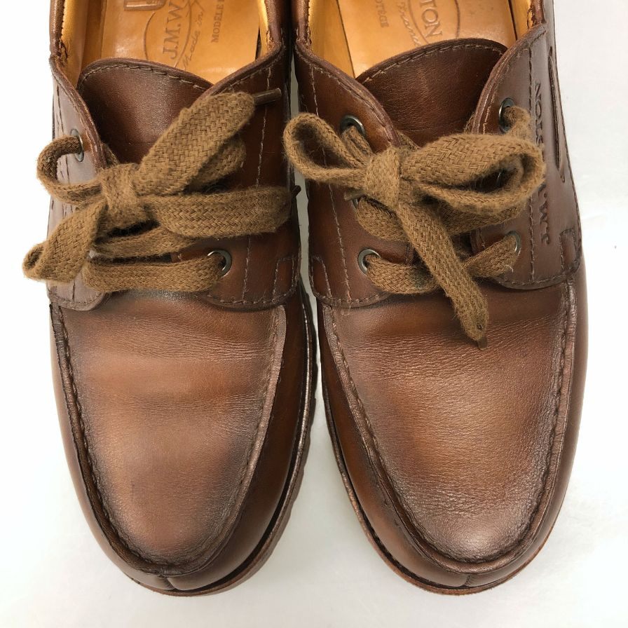【ややダメージ超格安】j.m.weston690ヨットダービー7Eロシアンカーフ ややダメージ超格安】j.m.weston690ヨットダービー7Eロシアン