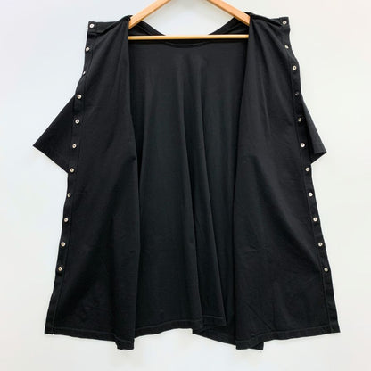極美品◆ディーゼル ブラウス メタルボタン コットン レディース ブラック サイズXS DIESEL 【AFB2】