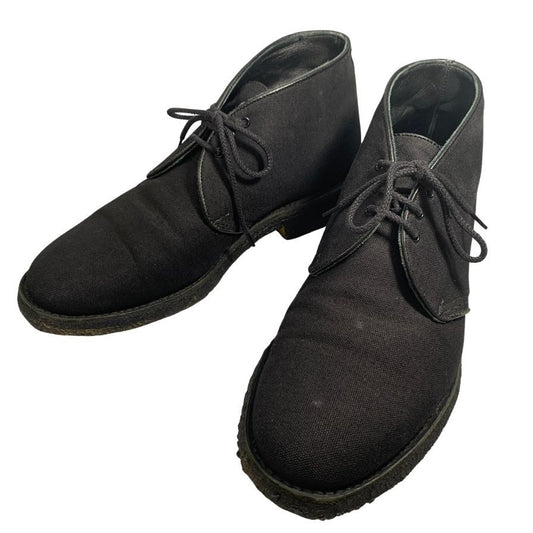 トリッカーズ×マーガレットハウエル チャッカブーツ キャンバス クレープソール ブラック サイズUK8.5 Tricker`s 約27.0cm【AFD15】