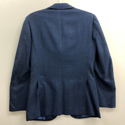 美品◆チェザーレアットリーニ 3B段返りテーラードジャケット ブルー サイズ42 イタリア製 メンズ Cesare Attolini 【AFA22】