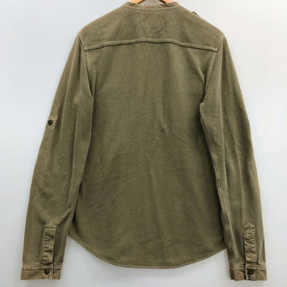 ダブルアールエル ヘンリーネックシャツ サーマル 1つ星タグ カーキ メンズ サイズS RRL RALPH LAUREN【LA】