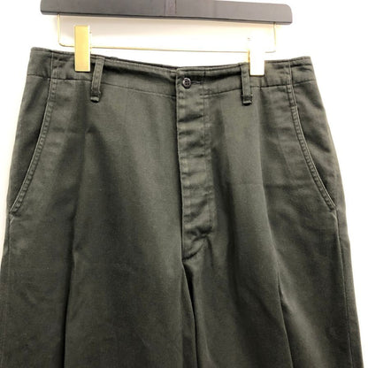 コモリ 26SS チノパン ブラック 直営店限定 D01-03024 メンズ サイズ2 COMOLI 【AFB44】