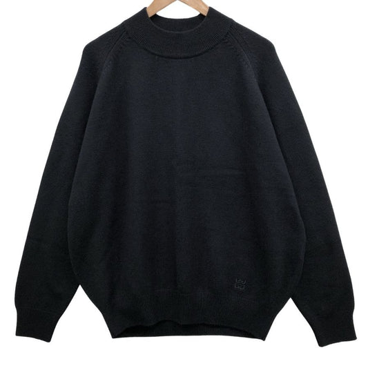 極美品◆ジバンシー ニット セーター ミドルネック メンズ カシミア100%  サイズL ブラック BW90304Z2U GIVENCHY 【AFB24】