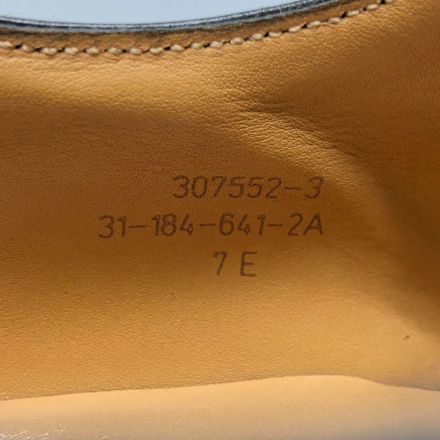 ジェイエムウエストン レザーシューズ Uチップ 641 ゴルフ ボックスカーフ グレー サイズ7E J.M.WESTON ビジネスシューズ 約25.5cm【LA】【中古】