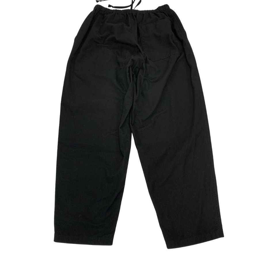 コモリ 25AW コットンネルテーパードパンツ ブラック メンズ サイズ2 C03-03024 COMOLI 【AFB10】