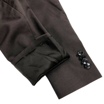 美品◆カルーゾ テーラードジャケット バタフライ ブラウン メンズ サイズ表記なし CARUSO 【AFB5】