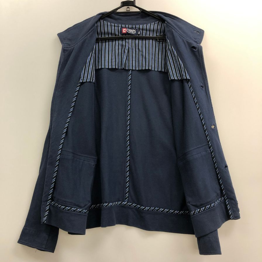 中古◆チャップス ラルフローレン 90S ブルゾン コットン ネイビー メンズ サイズLL CHAPS Ralph Lauren 【AFA16】