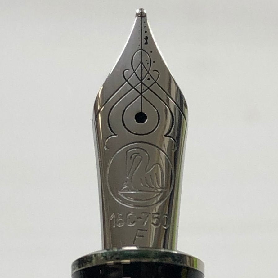 ペリカン 万年筆 スーベレーン シュトレーゼマン ブラックストライプ ペン先18C-750 F字 PELIKAN Souveran【AFI2】