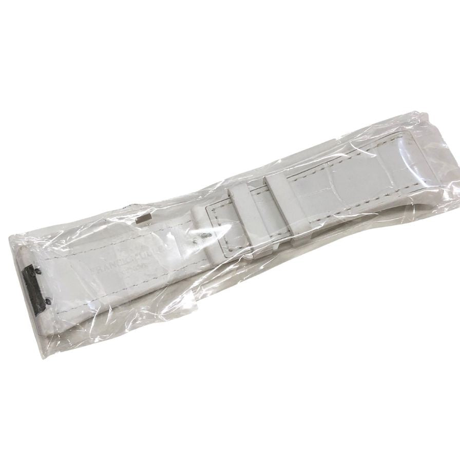 フランクミュラー ヴァンガード V45用 クロコ ラバーバンド メンズ ホワイト FRANCK MULLER【AFI14】