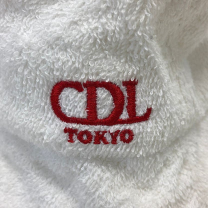 シーディーエル バケットハット ワンポイントロゴ パイル生地 ホワイト ユニセックス サイズM CDL TOKYO【AFI20】【中古】