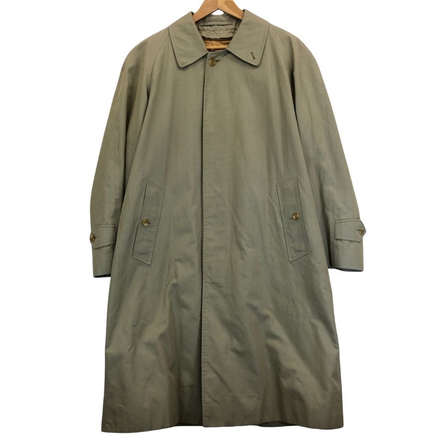 美品◆バーバリー バルカラーコート 80S ライナー付き イングランド製 ベージュ メンズ サイズ表記なし Burberry 【AFA16】
