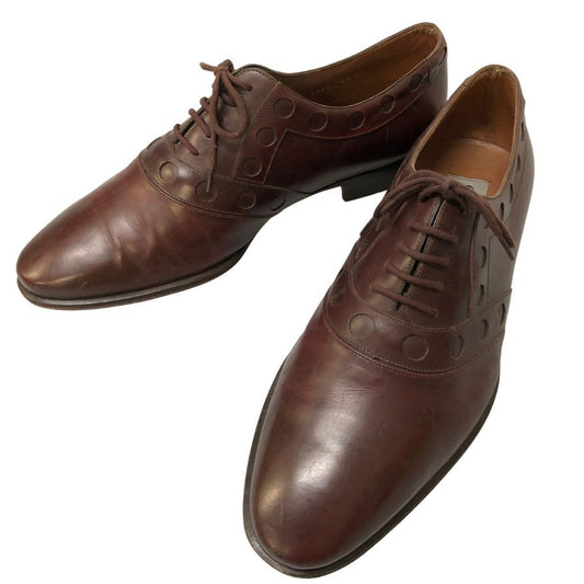 チェザレパチョッティ レザーシューズ 飾り穴 7901 メンズ サイズ6.5 ブラウン系 CESARE PACIOTTI 約25.5cm【AFC44-2】