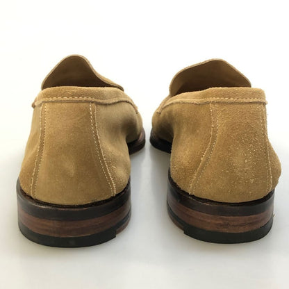 オールデン ユナイテッドアローズ別注 ペニーローファー サンド スエード 3452UF ブラウン メンズ サイズ8.5 Alden UNITED ARROWS ローファー 約26.5cm【LA】【中古】