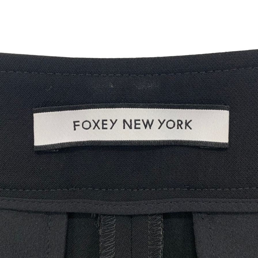 フォクシー ニューヨーク ワイドパンツ ポリエステル 37569-NAPFI106SI ブラック レディース サイズ38 FOXEY NEW YORK 【AFB8】