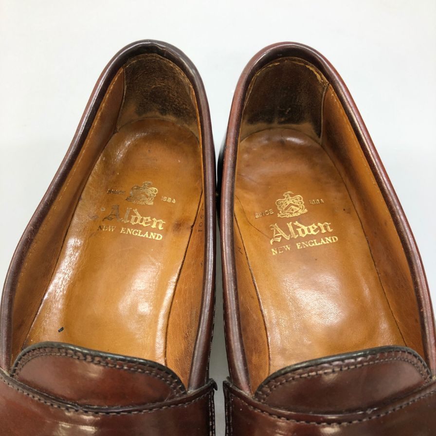 オールデン 14501 ペニーローファー コードバン バーガンディ US6.5M ALDEN ローファー 約24.5cm【LA】【中古】