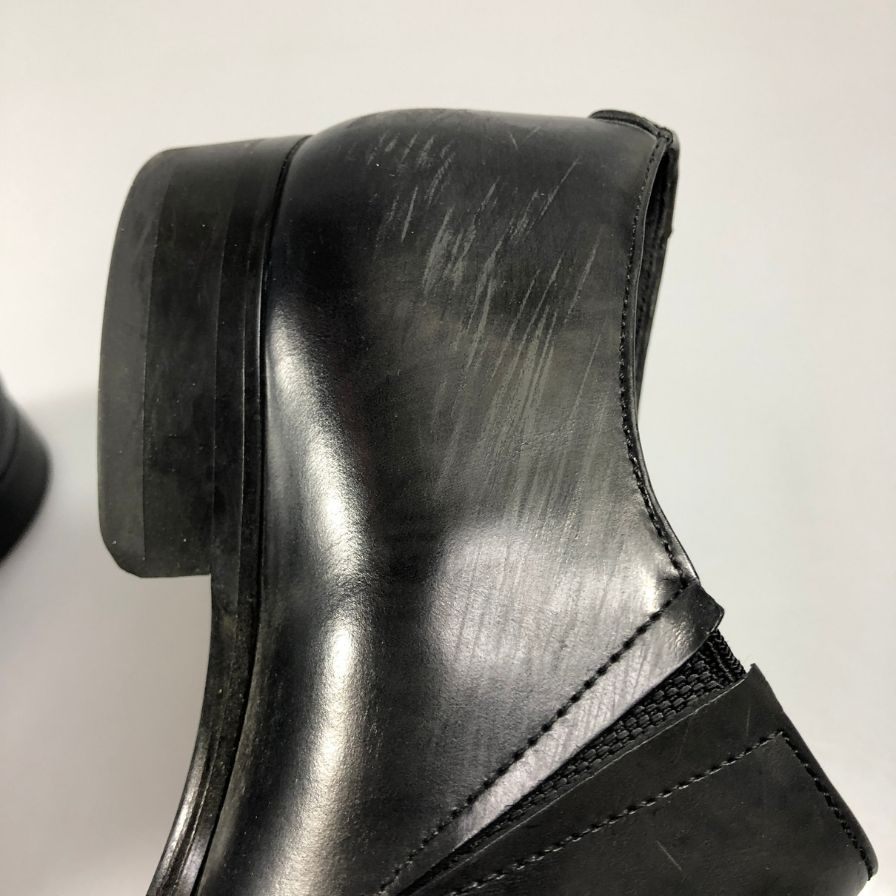 クイーンクラシコ サイドエラ ブラック メンズ サイズ42 queen classico 約26.0cm【AFC41】