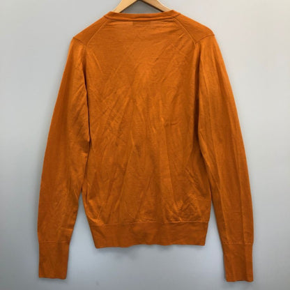 美品◆ジョンスメドレー カーディガン オレンジ メンズ サイズS JOHN SMEDLEY 【AFB39】