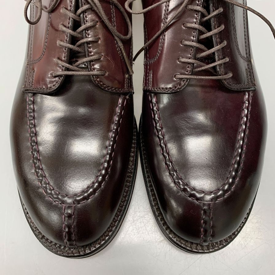 オールデン レザーシューズ Uチップ 54038 コードバン サイズ8.5 バーガンディ ALDEN ビジネスシューズ 約26.5cm【LA】【中古】