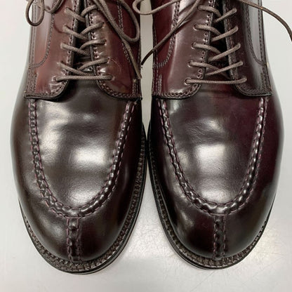 オールデン レザーシューズ Uチップ 54038 コードバン サイズ8.5 バーガンディ ALDEN ビジネスシューズ 約26.5cm【LA】【中古】