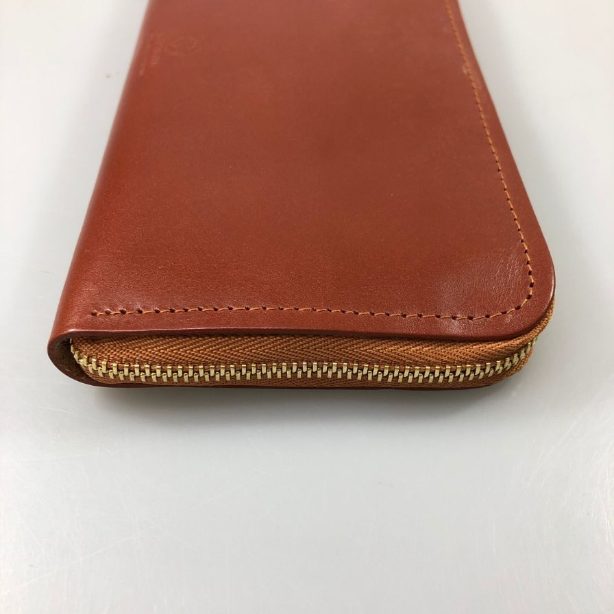 グレンロイヤル 長財布 ラウンドジップ ブライドルレザー ブラウン ゴールド金具 GLENROYAL【AFI1】