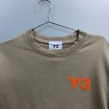美品◆ワイスリー トレーナー スウェット CL CHEST 裏パイル HT4496 サイズM ベージュ Y-3 【AFB42】