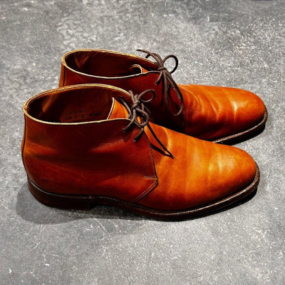 クロケット&ジョーンズ レザーシューズ  SUBS チャートシー チャッカブーツ カーフ ブラウン サイズUK7E メンズ CROCKETT&JONES ブーツ 約25.5cm【LA】【中古】