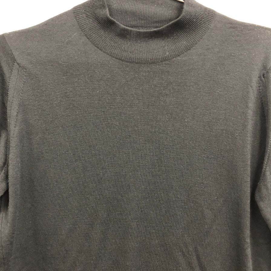 美品◆ジョンスメドレー ウール クルーネック 長袖 シャツ メンズ サイズ S ブラック JOHN SMEDLEY 【AFB5】