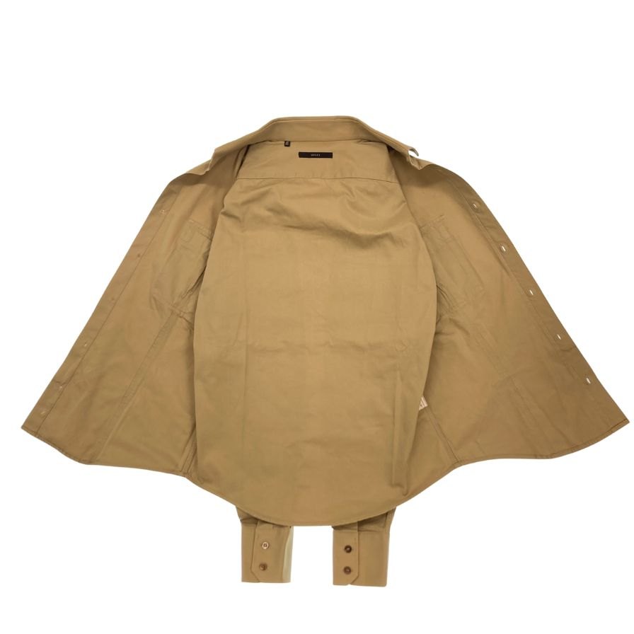 Good Condition◆Gucci Tom Ford Period Safari Shirt Made in Italy Men's Khaki Size 40 GUCCI [AFB46] 