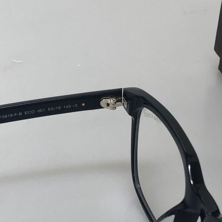 トムフォード  メガネ サングラス   TF 5818-F-B ECO 001 53□19 ブラック TOM FORD【AFI17】