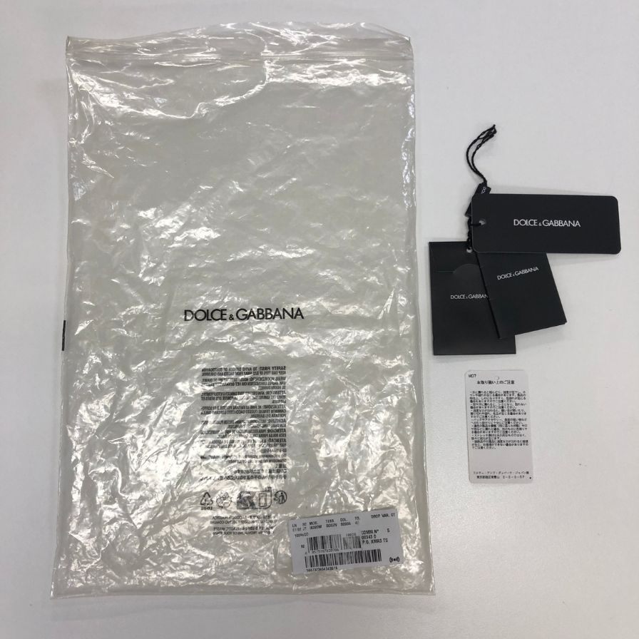 美品◆ドルチェ＆ガッバーナ ポロシャツ ニット メンズ ブラック サイズ48 DOLCE＆GABBANA 【AFB4】
